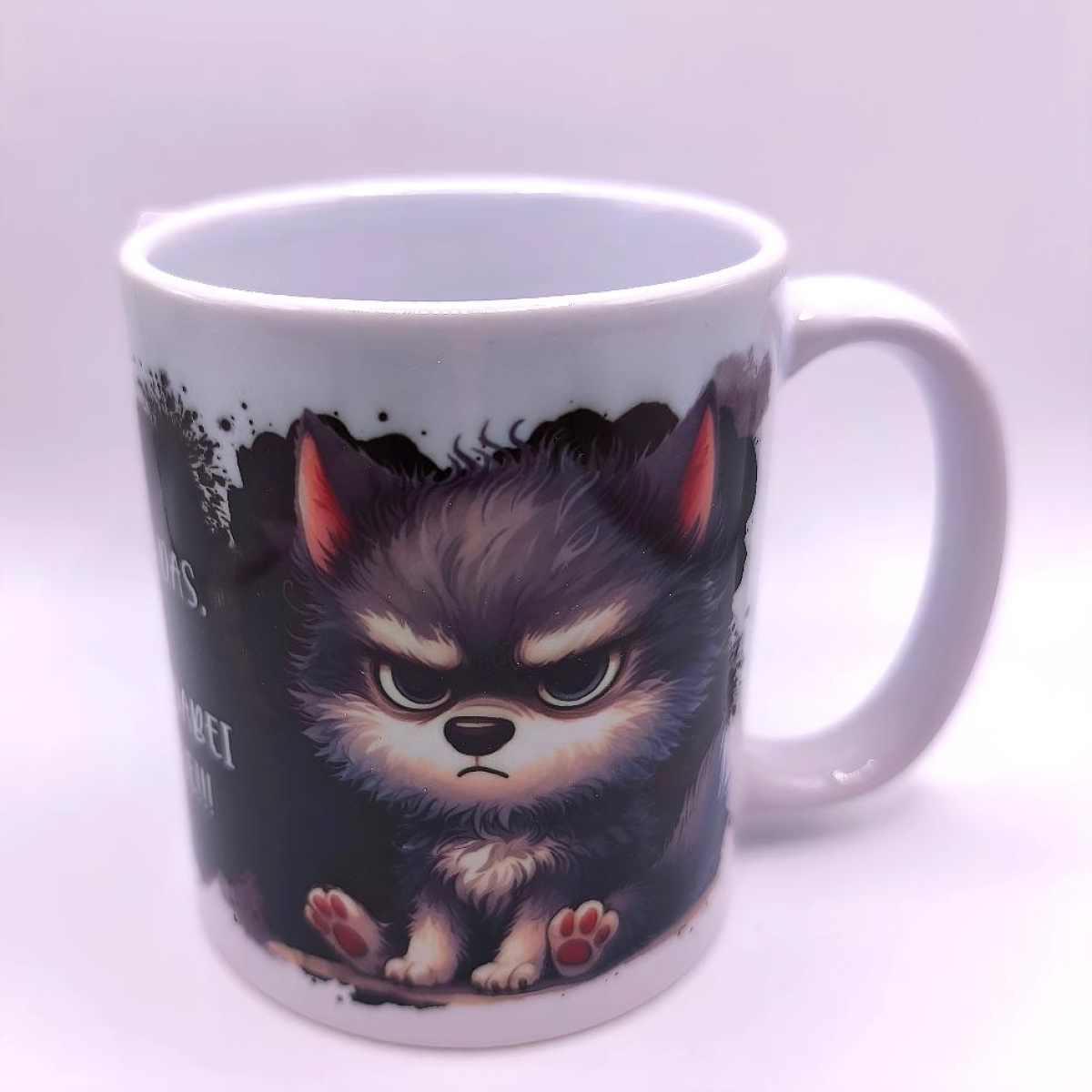 Tasse Wolf grimmig böse